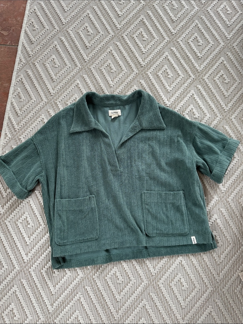 UpWest Soft Terry Cropped Polo